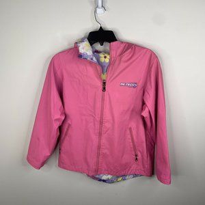 Outbrook Re Tech Surfboarding Youth Girls 10/12 Pink Reversible Floral Jacket